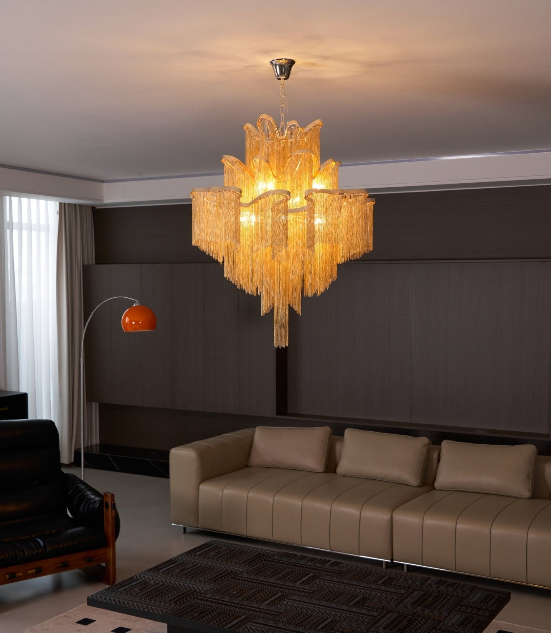 Stream Chain Chandelier-Chandelier-Briglighting