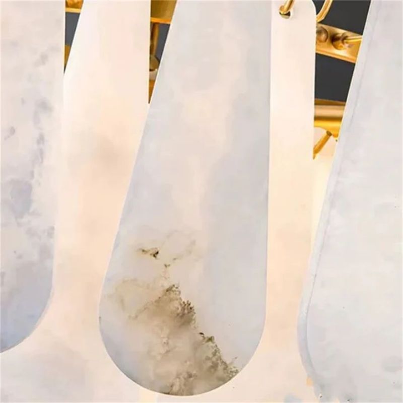 Alabaster Feathery Chandelier-chandeliers for dining room,chandeliers for stairways,chandeliers for foyer,chandeliers for bedrooms,chandeliers for kitchen,chandeliers for living room-Briglighting