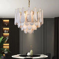 Alabaster Feathery Chandelier-chandeliers for dining room,chandeliers for stairways,chandeliers for foyer,chandeliers for bedrooms,chandeliers for kitchen,chandeliers for living room-Briglighting