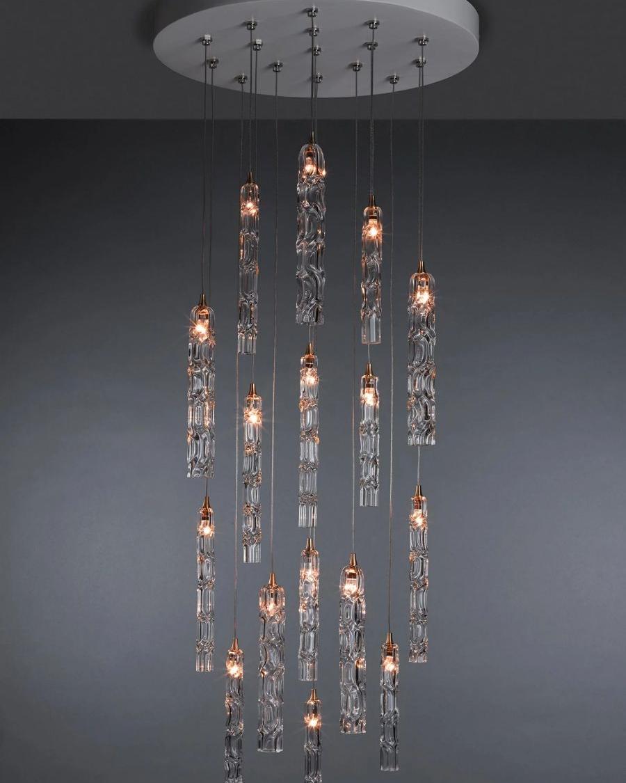 Wind Round Chandelier-Chandelier-Briglighting