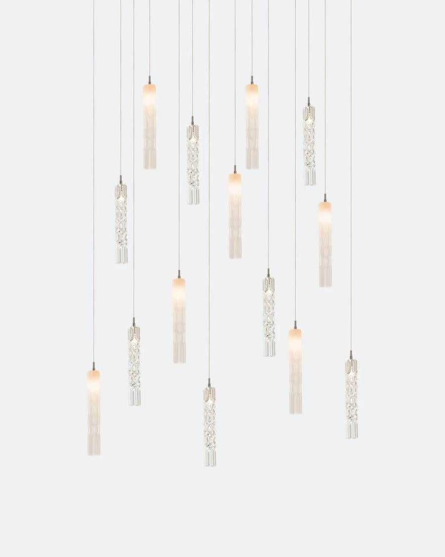 Wind Rectangle Chandelier-Chandelier-Briglighting