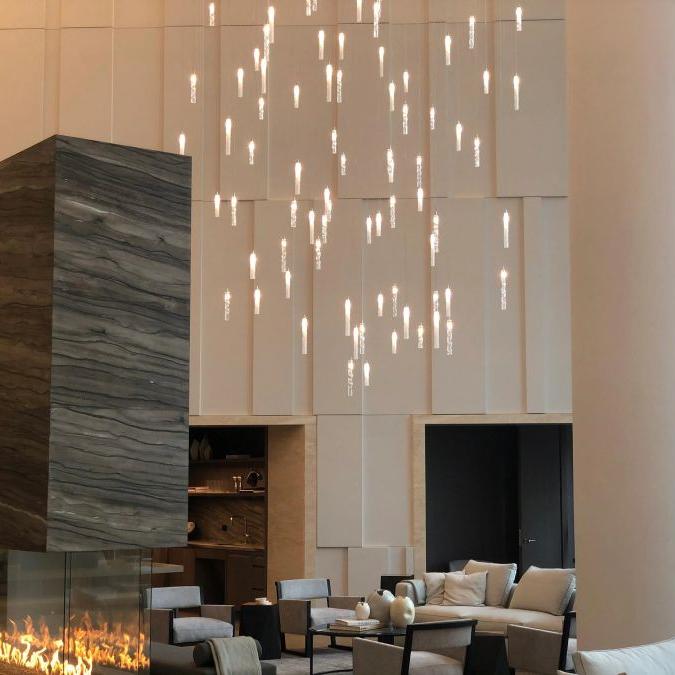 Wind Rectangle Chandelier-Chandelier-Briglighting