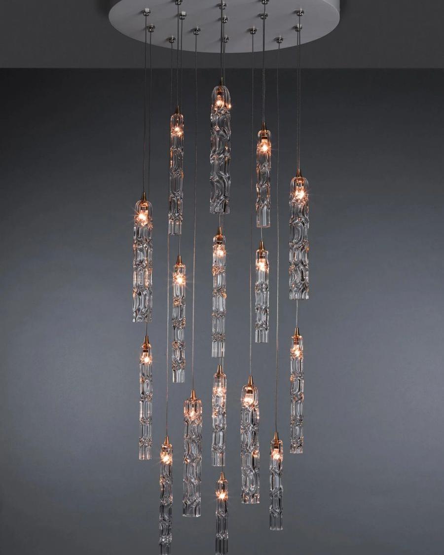 Wind Small Round Chandelier-Chandelier-Briglighting