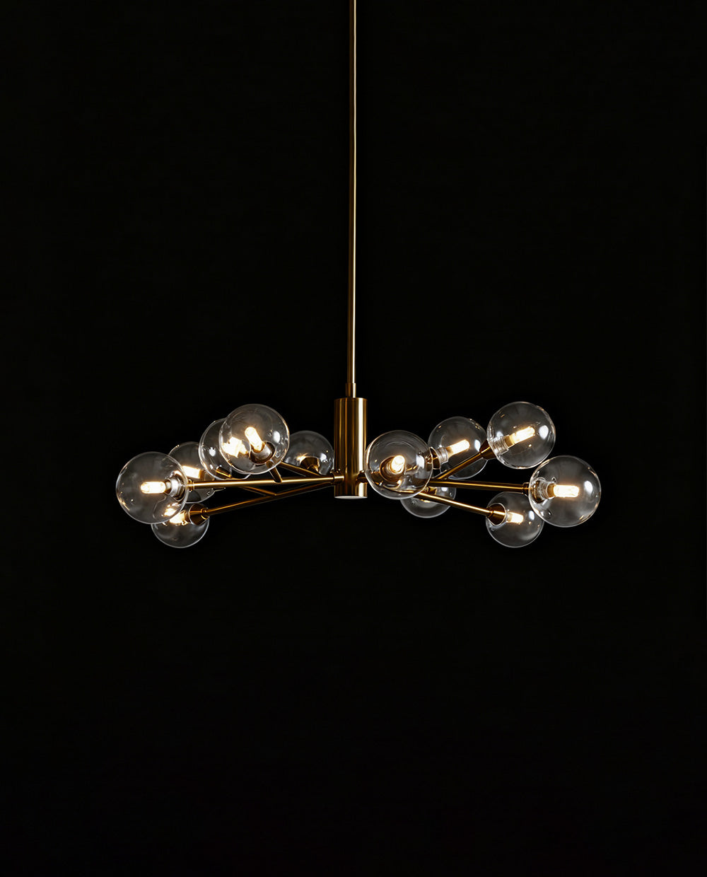 Apollo 47” Round 15 Heads Glass Chandelier XS2024-33/15-Briglighting