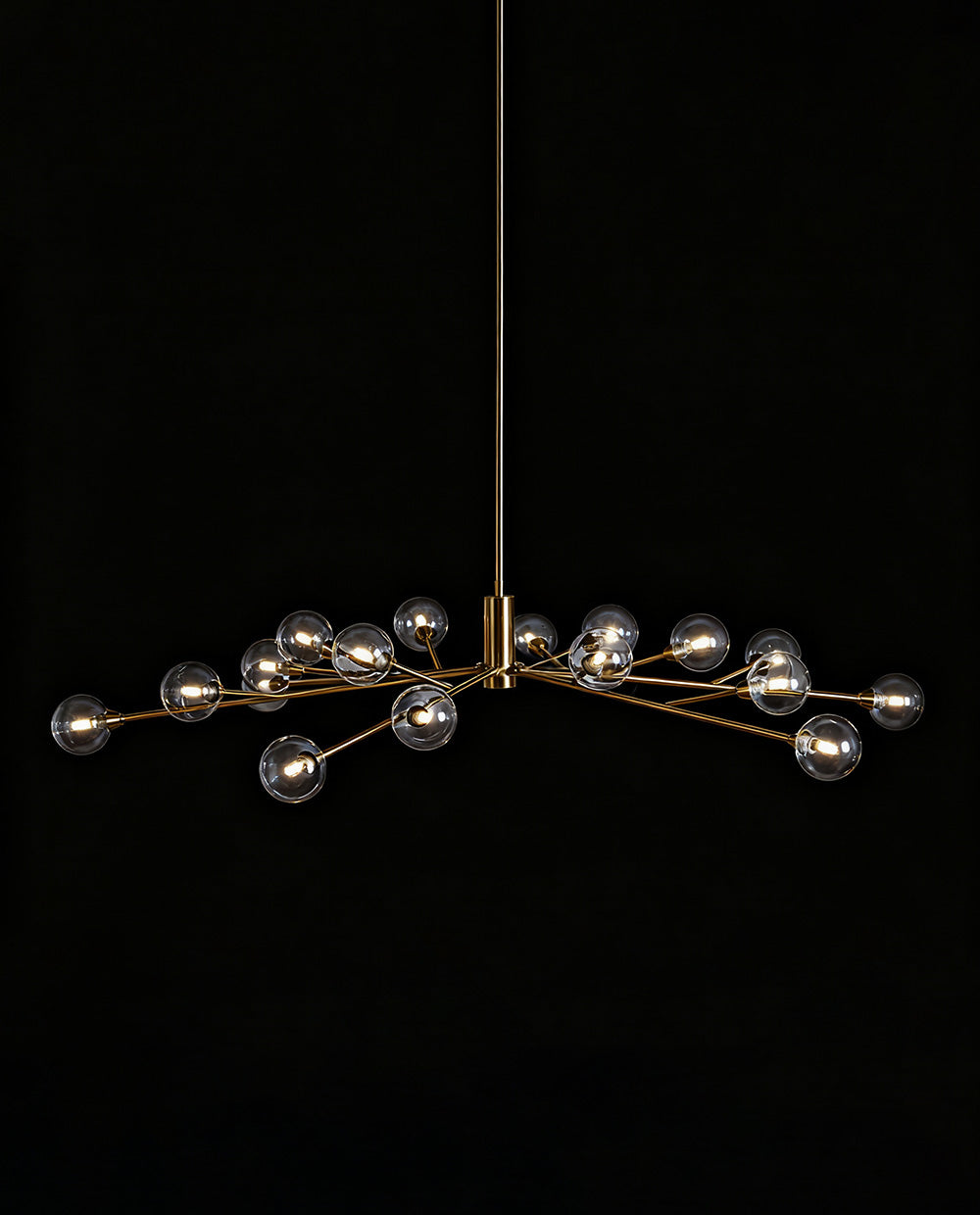 Apollo 59” Round 18 Heads Glass Chandelier XS2024-33/18-现代灯-Briglighting