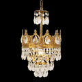 9 Inch Mini Kitchen Island Pendant Light Empire Style Brass Crystal Pendant Lighting-Briglighting