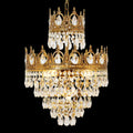 15 Inch Small Crystal Light French Empire Style Brass Crystal Chandelier-Briglighting