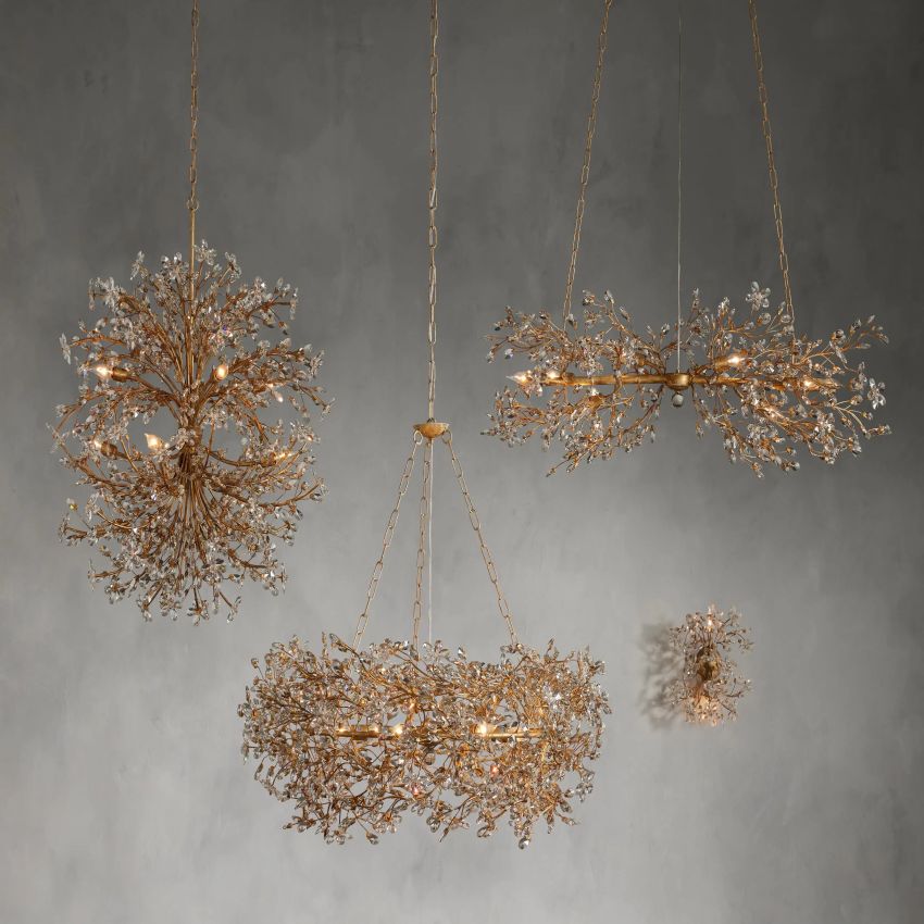 Fiore Round Chandelier-Chandelier-Briglighting
