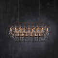Zoraida Crystal Rectangular Chandelier-Chandelier-Briglighting