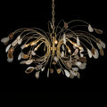 Agate and Brass Eight-Light Chandelier - Briglighting