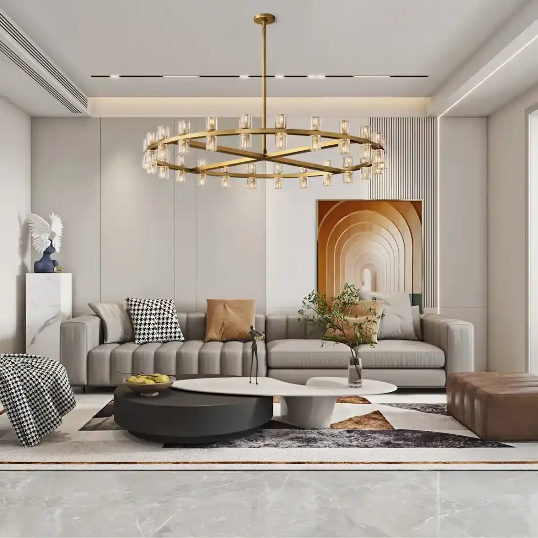 Arcachon LED Round Chandelier 36", 48", 60"