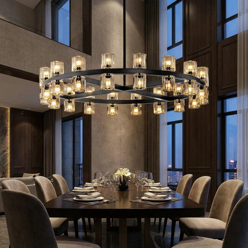 Arcachon LED Round Chandelier 36", 48", 60"