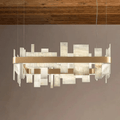 Alabaster Acropolis LED Square Chandelier - 19.7"W-Briglighting