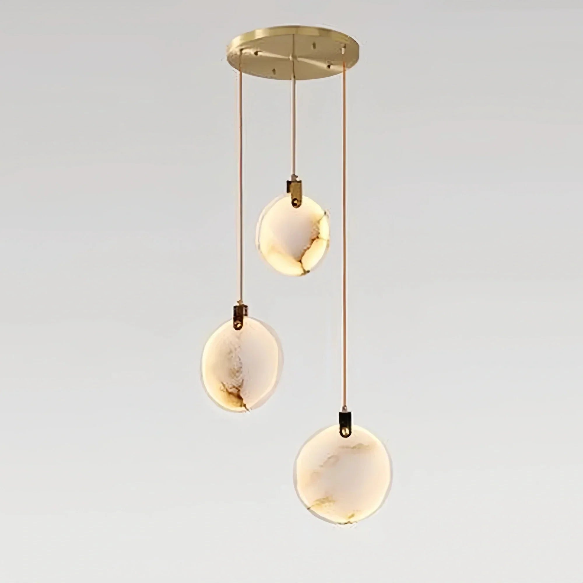 Alabaster Long Staircase Chandelier 5 styles - 3 LightsBriglighting