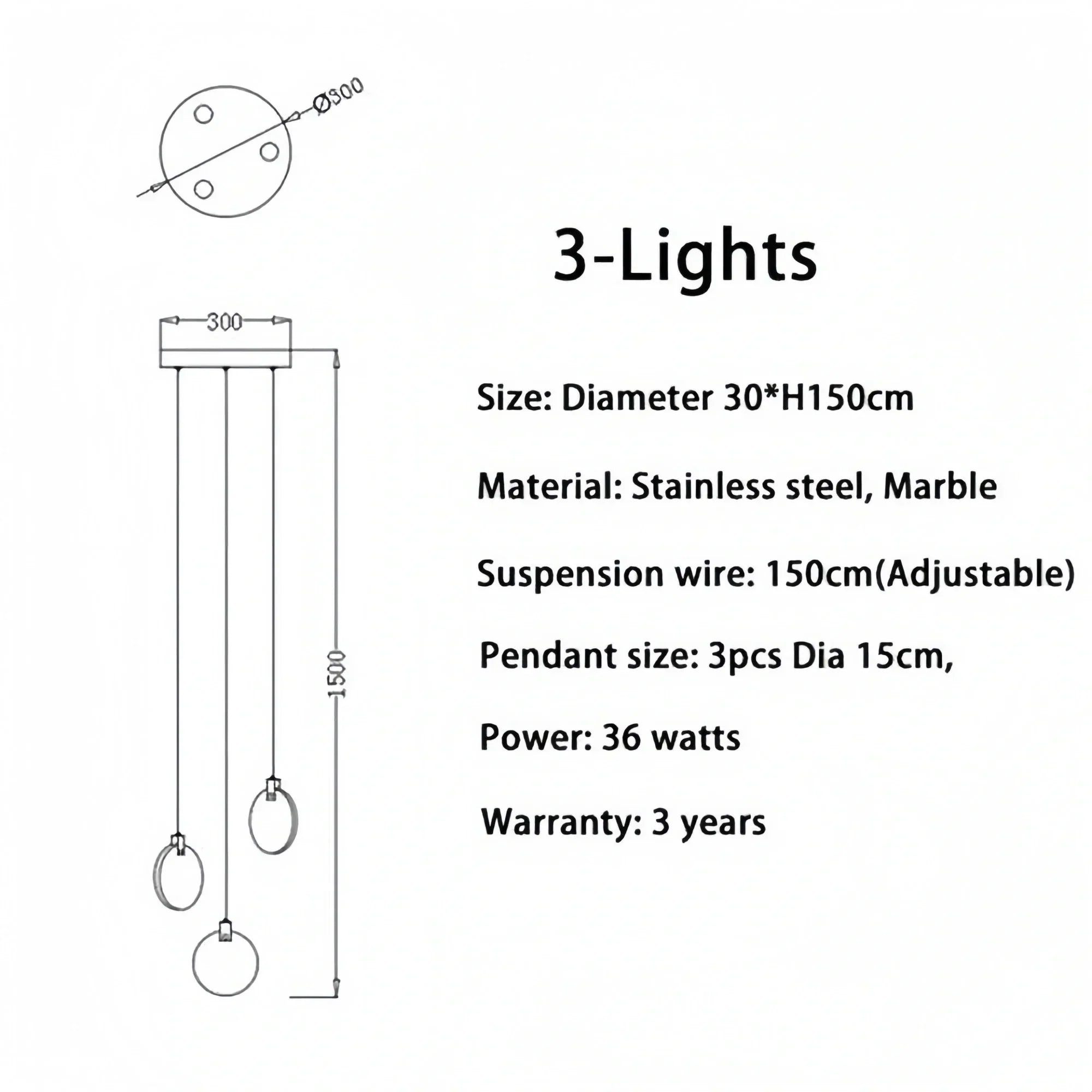 Alabaster Long Staircase Chandelier 5 styles - 15 LightsBriglighting