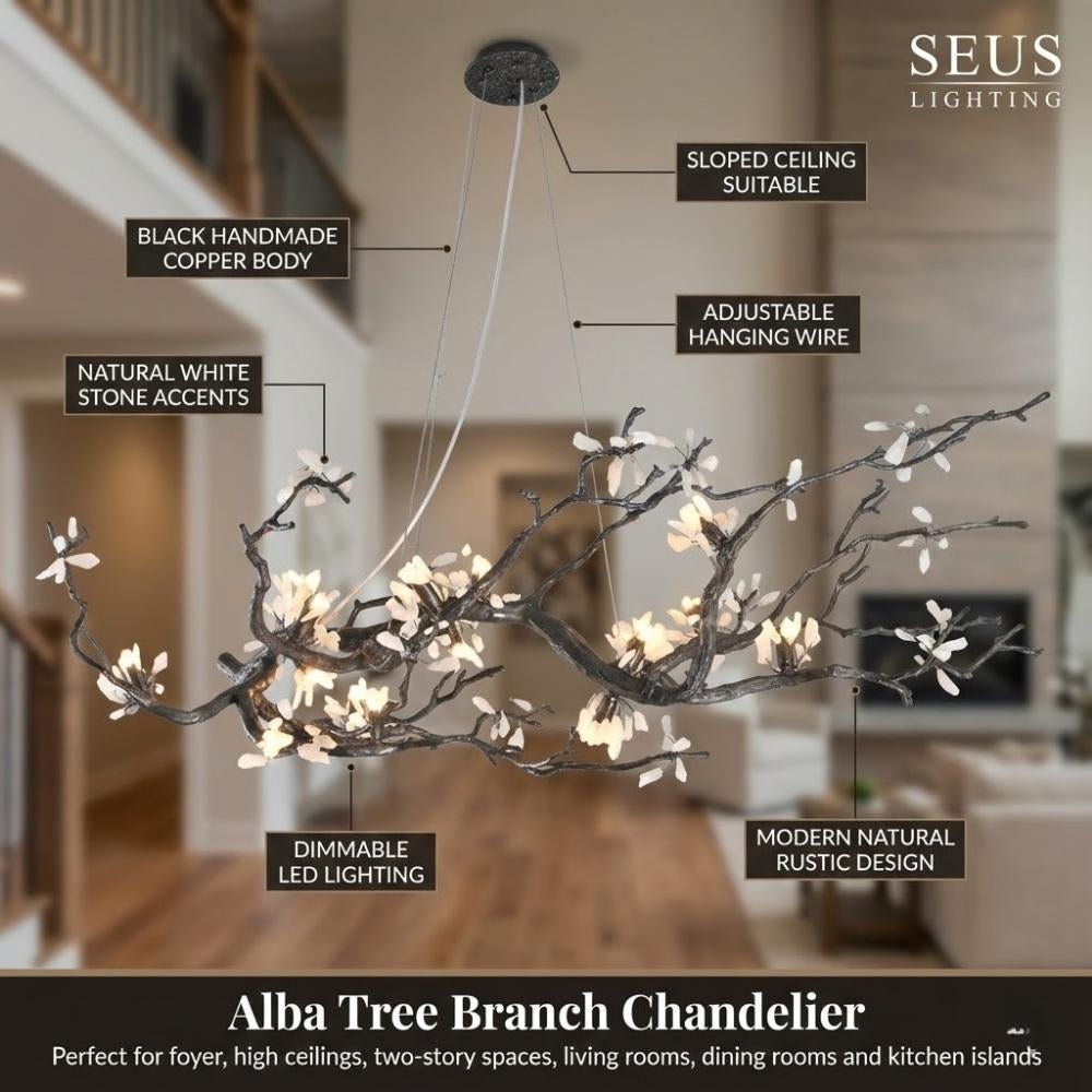 Alba Tree Branch Chandelier-Briglighting