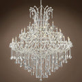 48 Lights Big Maria Theresa Chandelier 59X71 Inch Chrome Crystal Chandelier for Living Room-Briglighting