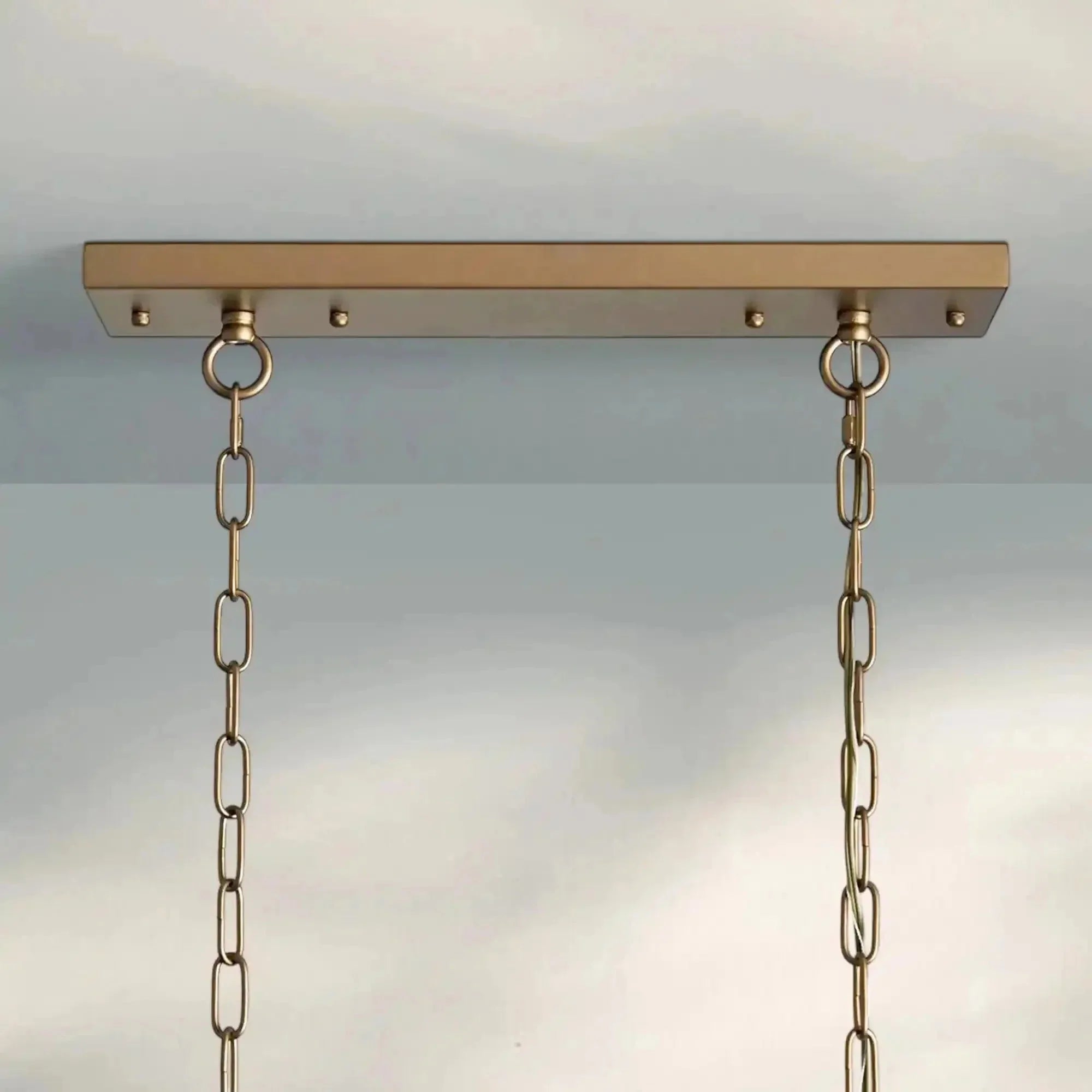 Anabelle Rectangular Chandelier in clear by Briglighting