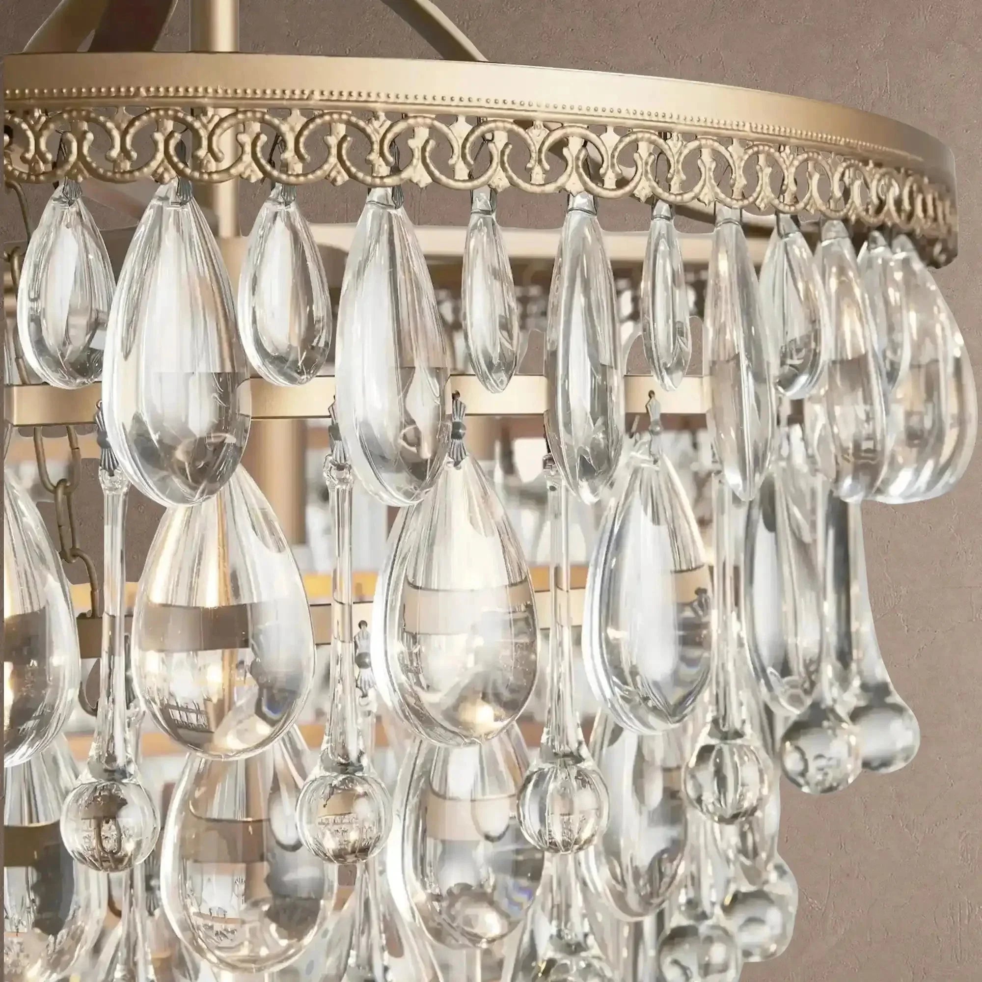 Anabelle Round Chandelier 17''23''H - 23''Briglighting