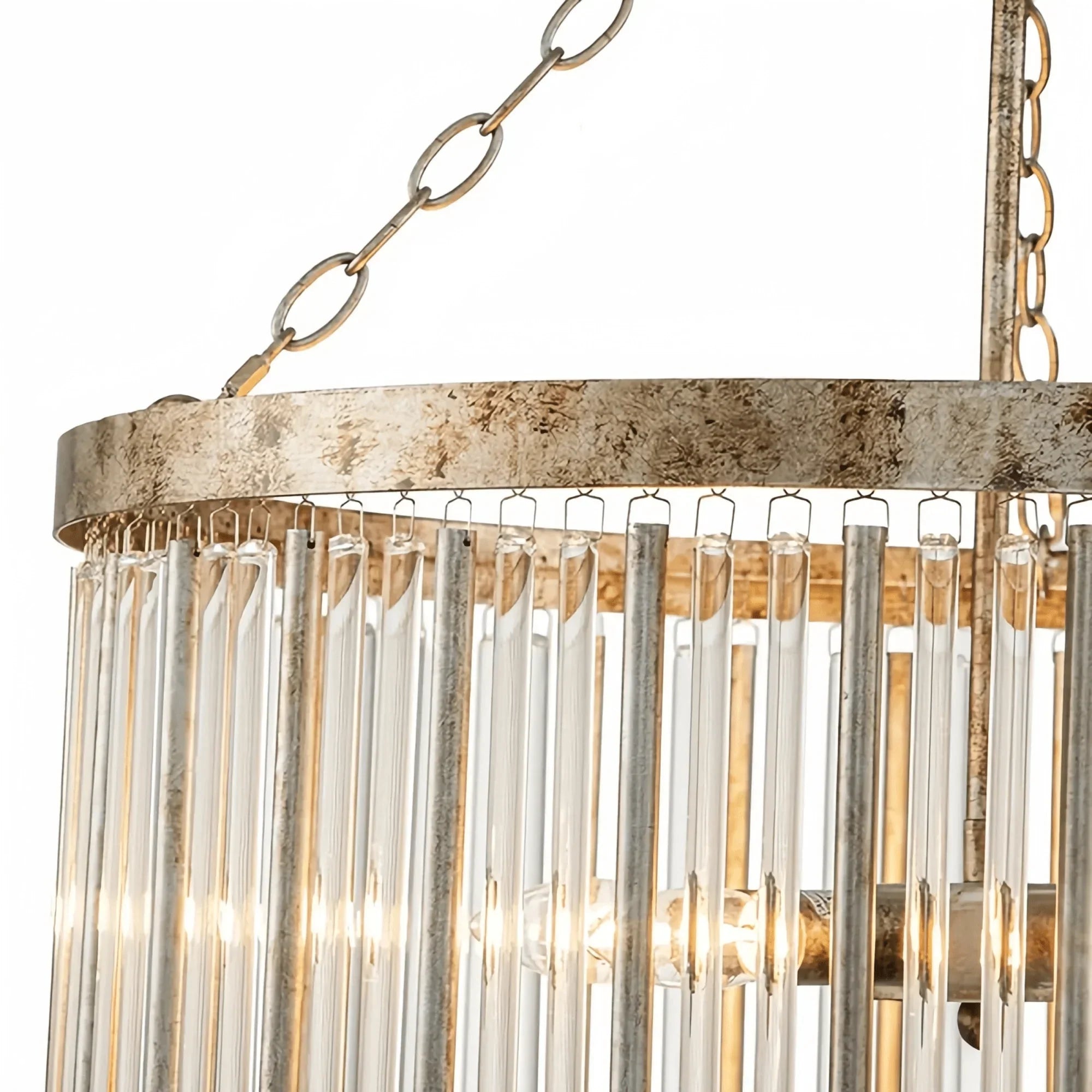 Andalucian Round Chandelier 24"35" in clear by Briglighting