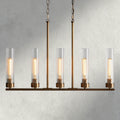 Brass Andreas 5-Light Linear Chandelier