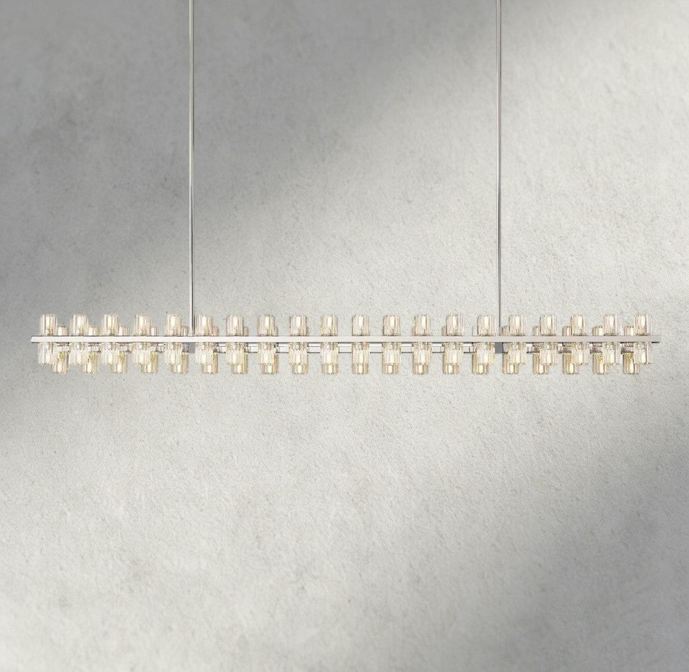 Arcachon LED Rectangular Chandelier 54", 72"-chandelier-Briglighting
