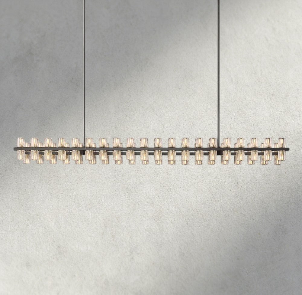 Arcachon LED Rectangular Chandelier 54", 72"-chandelier-Briglighting