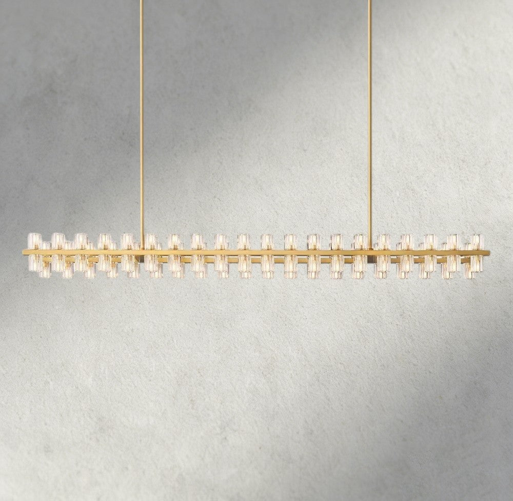 Arcachon LED Rectangular Chandelier 54", 72"-chandelier-Briglighting