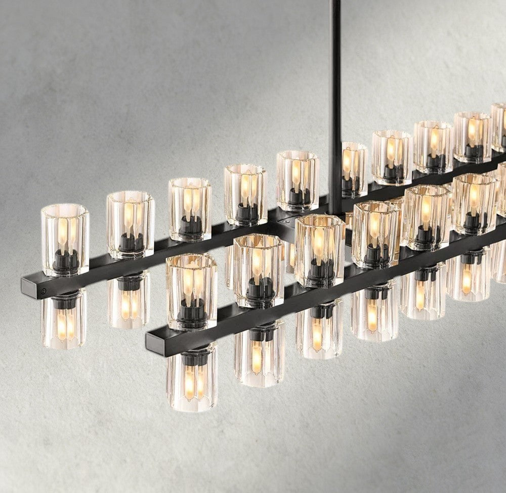 Arcachon LED Rectangular Chandelier 54", 72"-chandelier-Briglighting