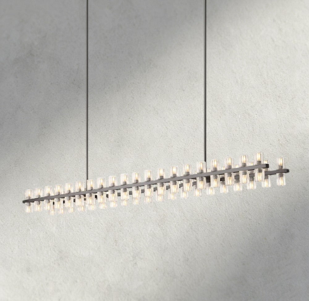 Arcachon LED Rectangular Chandelier 54", 72"-chandelier-Briglighting