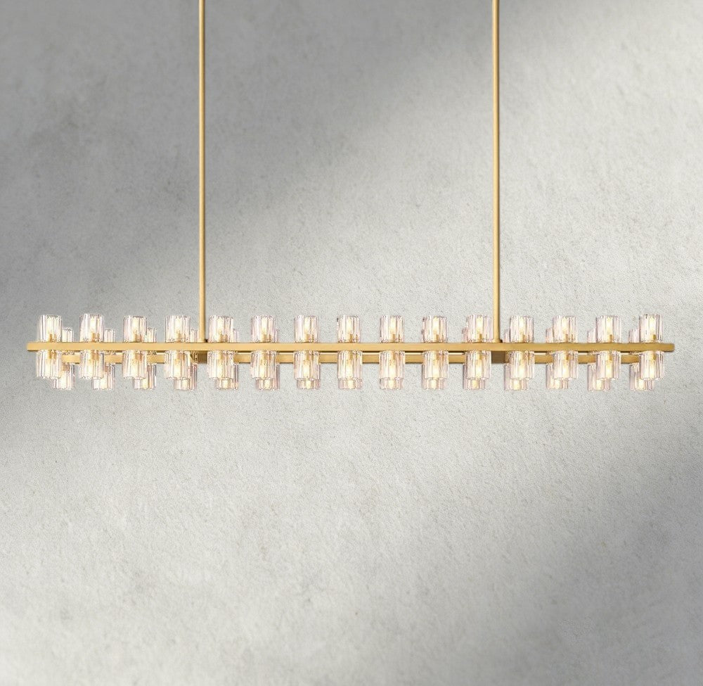 Arcachon LED Rectangular Chandelier 54", 72"-chandelier-Briglighting