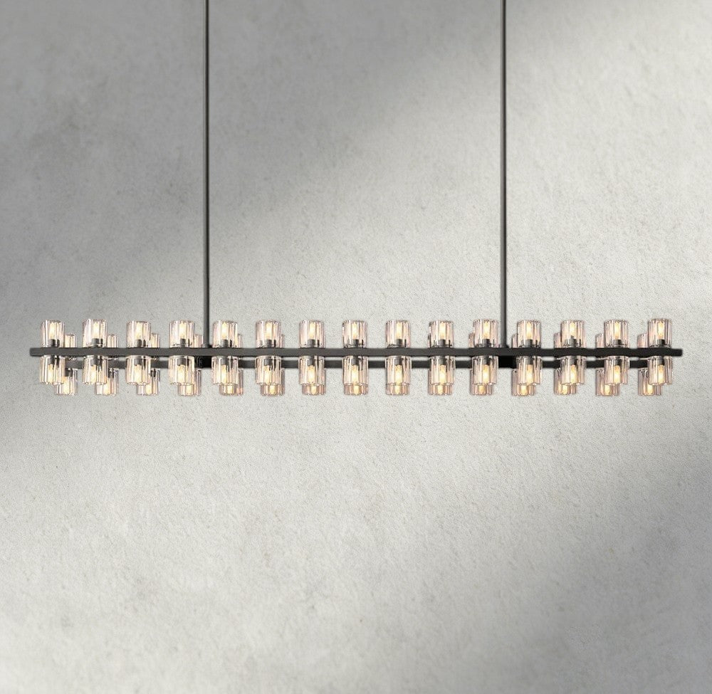 Arcachon LED Rectangular Chandelier 54", 72"-chandelier-Briglighting