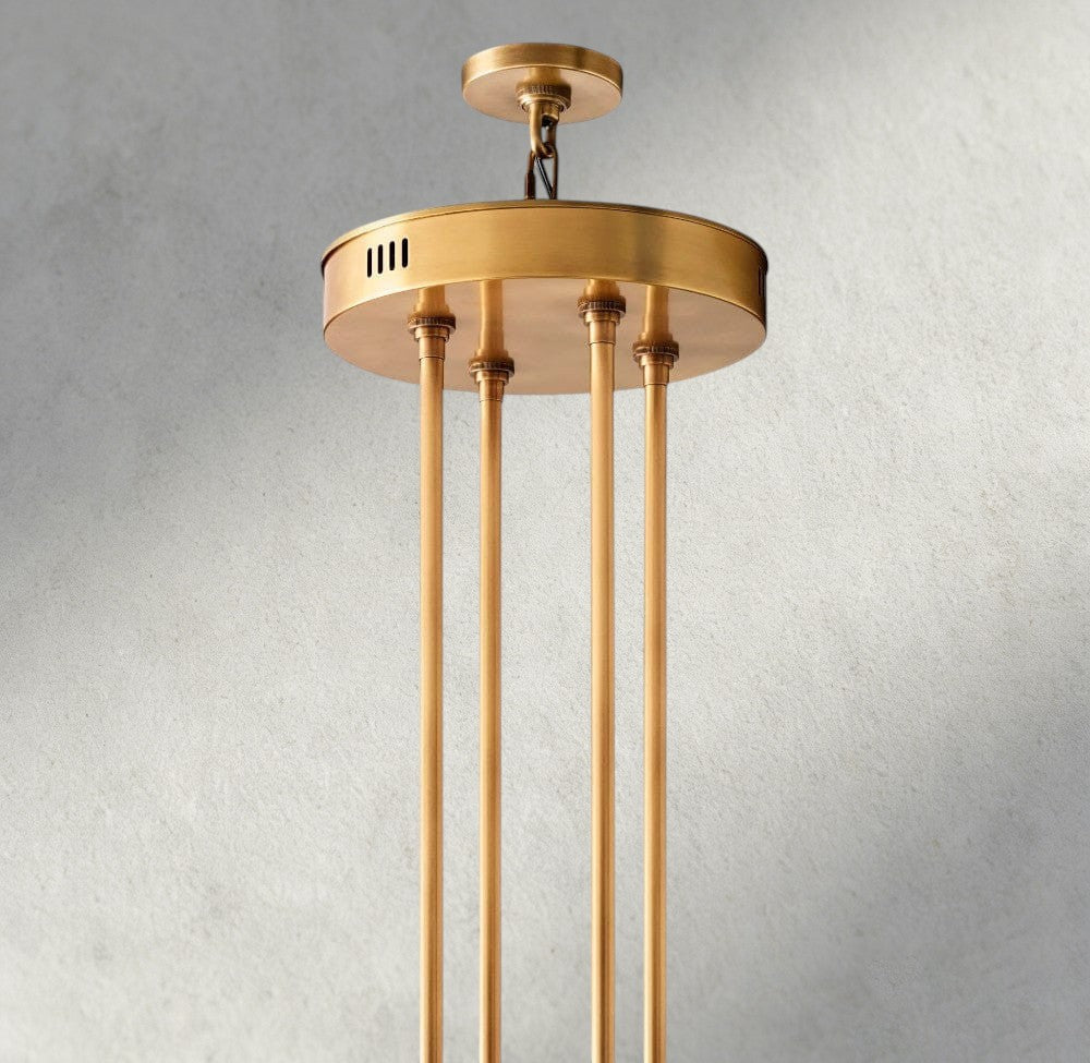 Arcachon LED Round Two-Tier Chandelier 60"-chandelier-Briglighting