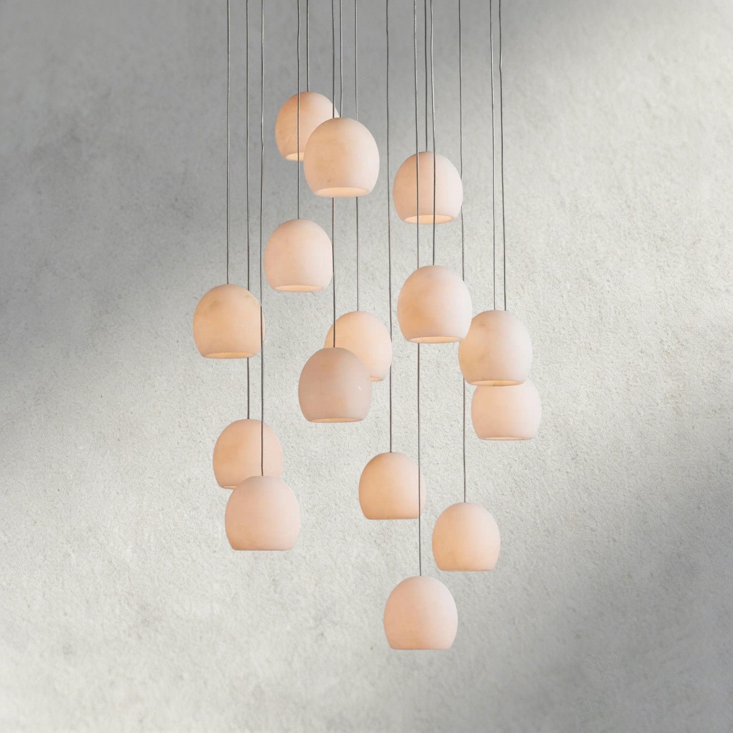 Arica 15-light round chandelier