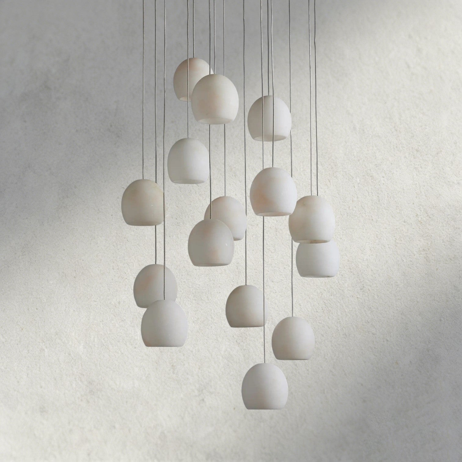 Arica 15-light round chandelier