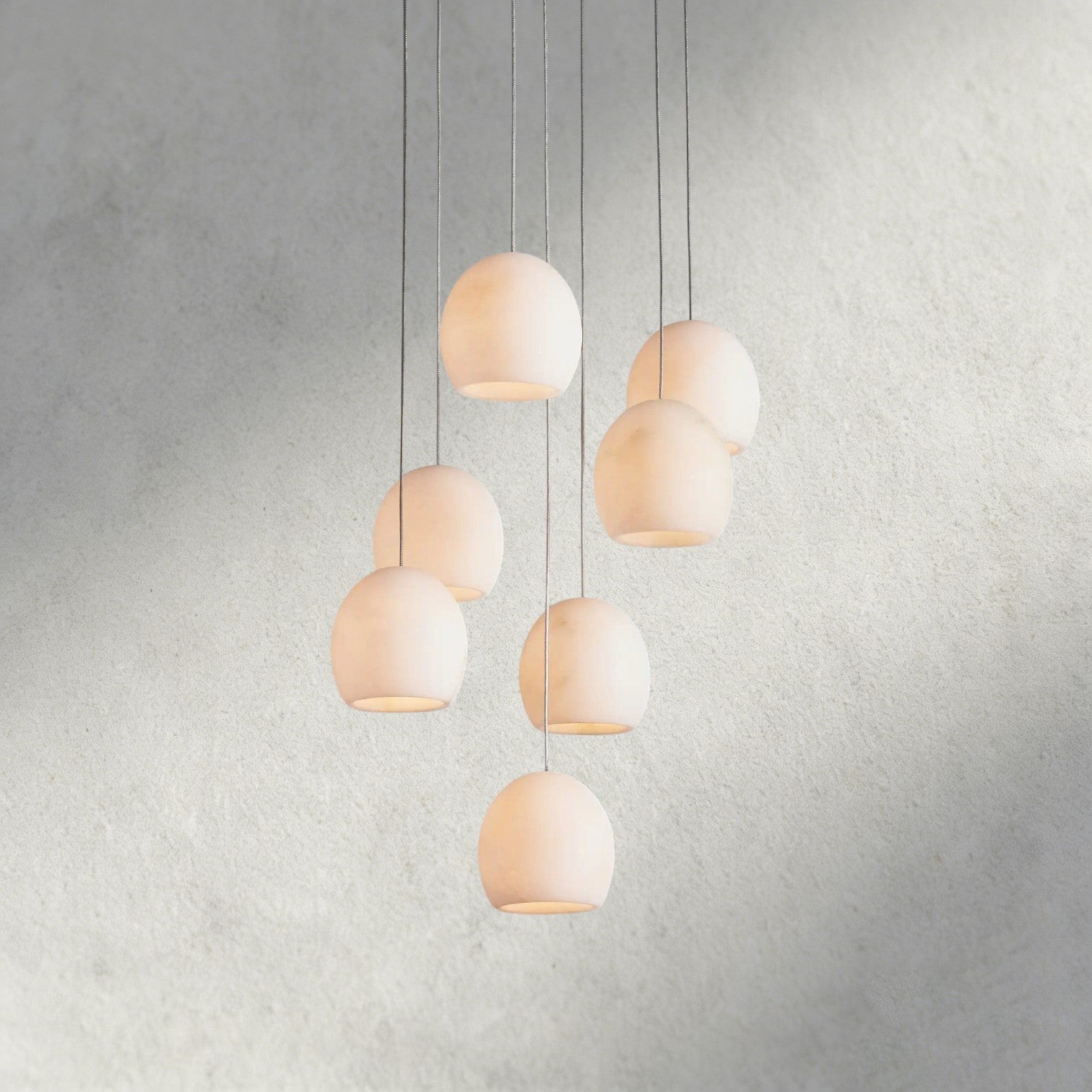 Arica 7-light round chandelier