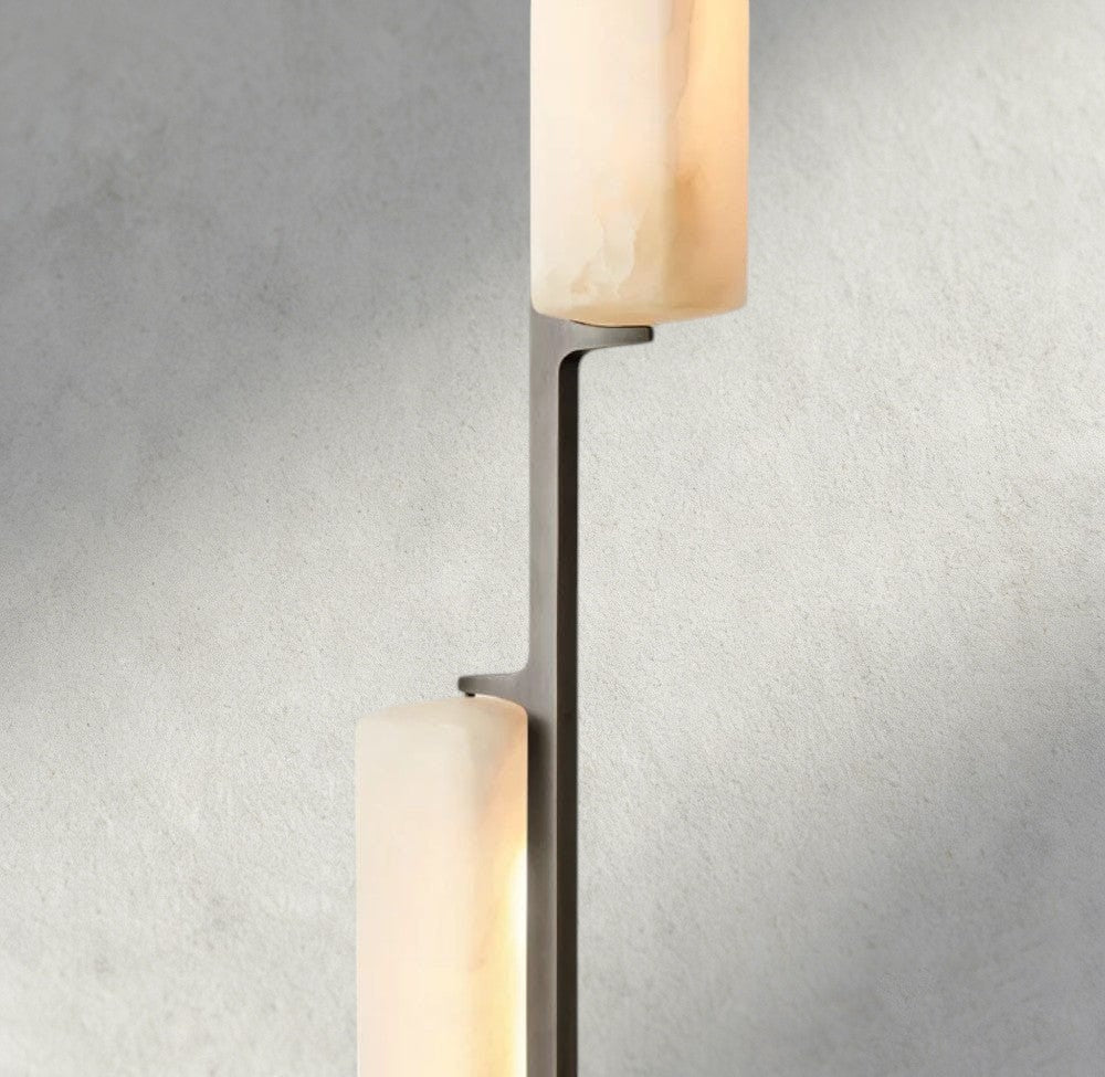 Audubon Alabaster Linear Chandelier 54"-Briglighting