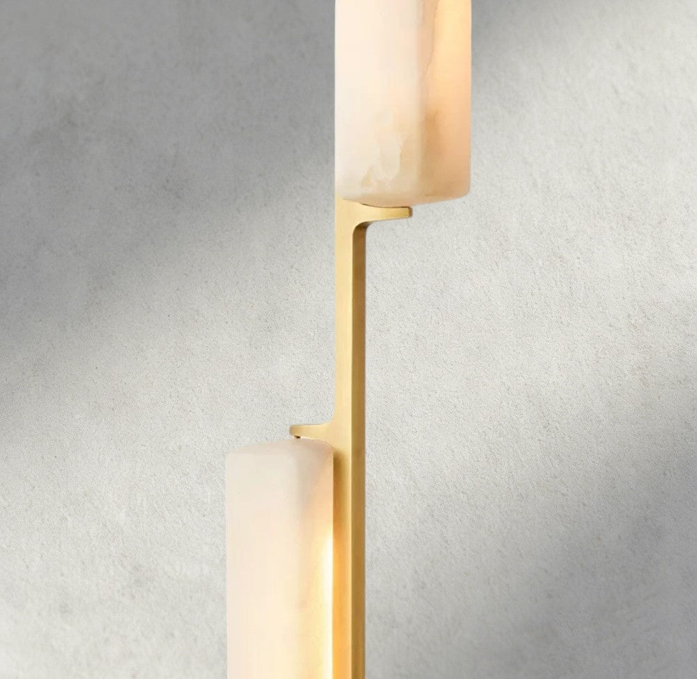Audubon Alabaster Linear Chandelier 54"-Briglighting