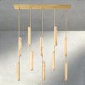 Audubon Alabaster Linear Chandelier 54"-Briglighting