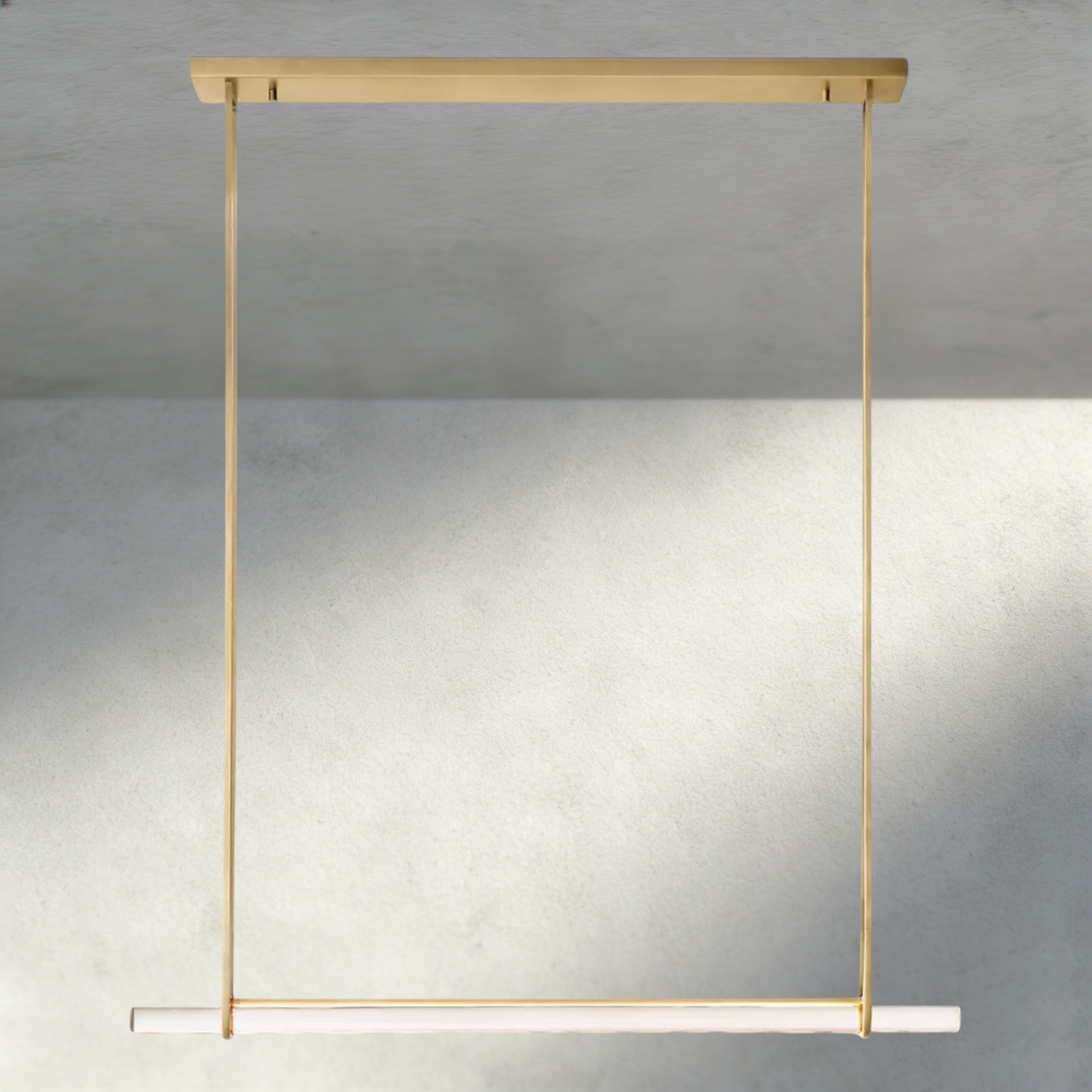 Audubon Crystal Linear Single Bar Chandelier-Briglighting