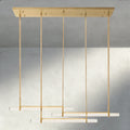 Audubon Crystal Triple Bar Linear Chandelier 60", 72"-Briglighting