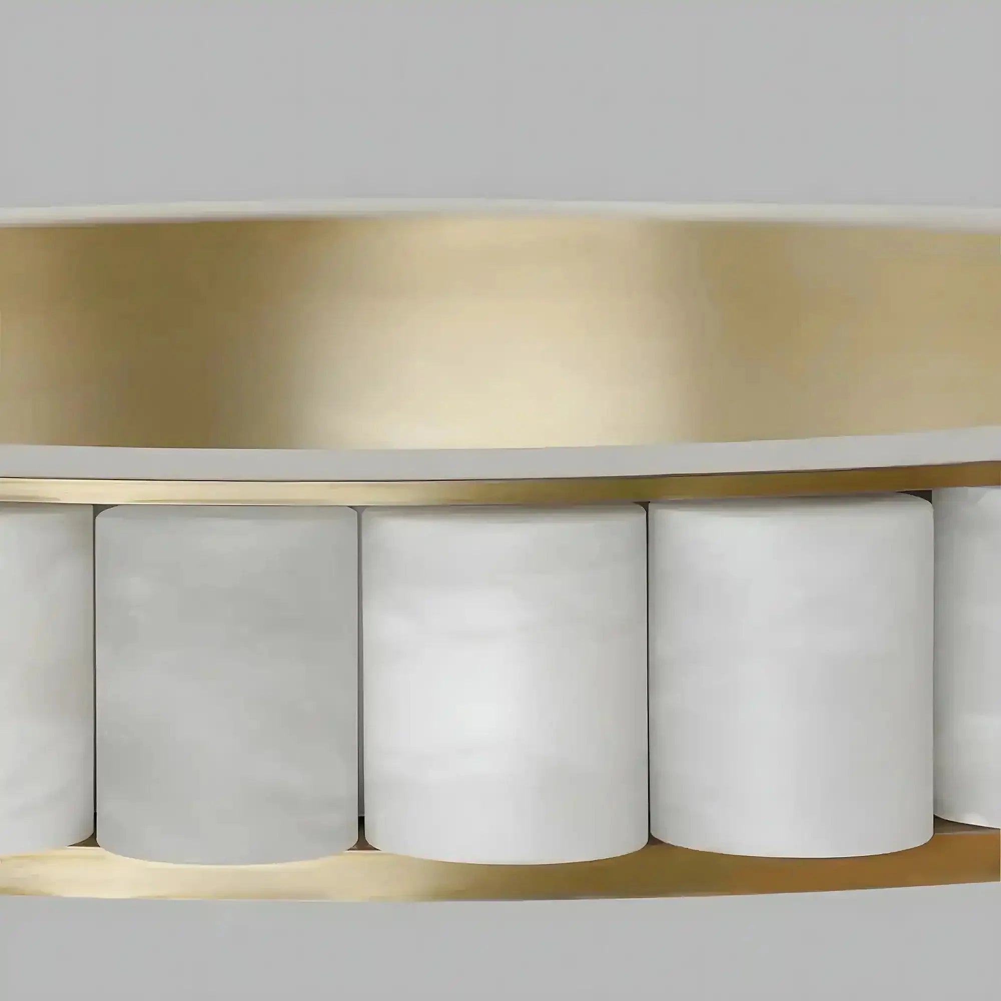 Avalon Alabaster Round Chandelier - 23.6″Dia x 59″HBlackWarm White-Briglighting