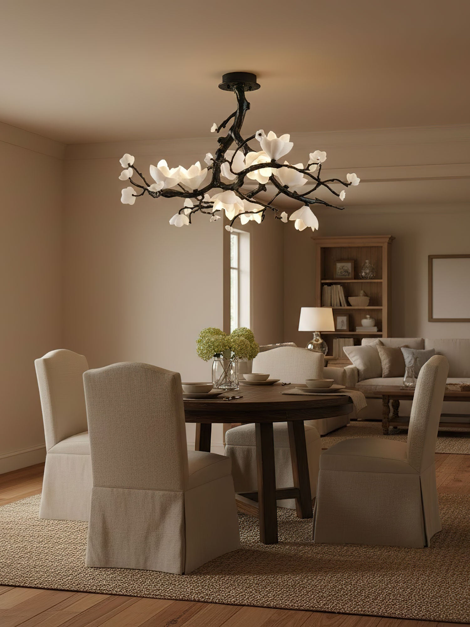 Black Branch Copper Tree Chandelier-Briglighting