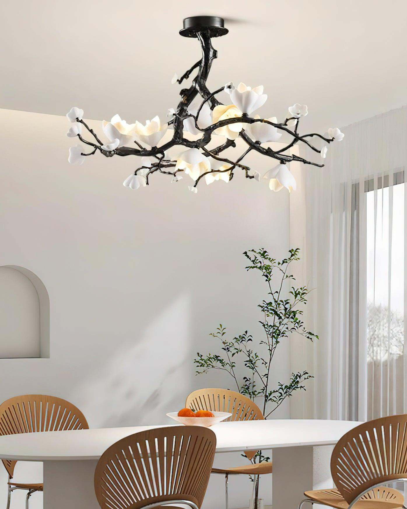 Black Branch Copper Tree Chandelier-Briglighting
