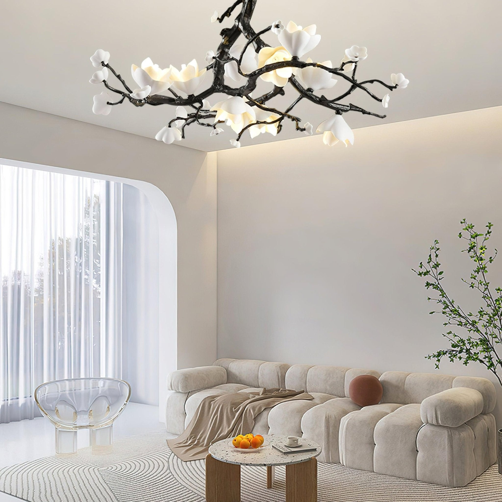 Black Branch Copper Tree Chandelier-Briglighting