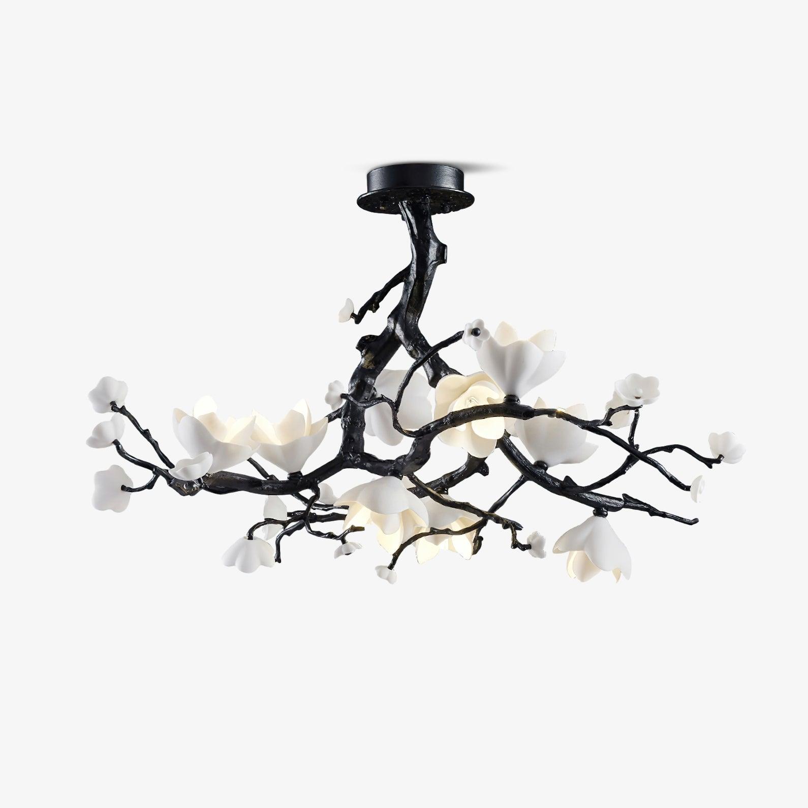 Black Branch Copper Tree Chandelier-Briglighting