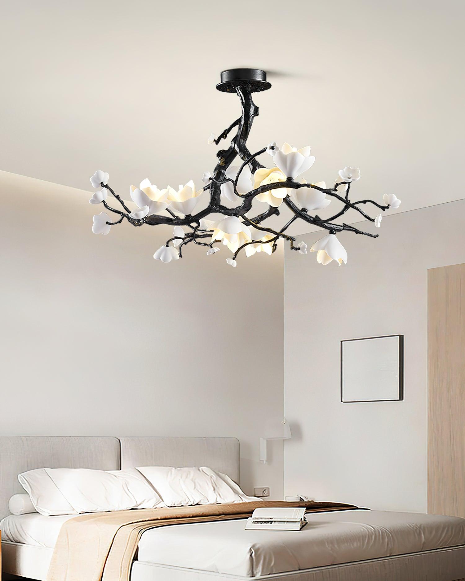 Black Branch Copper Tree Chandelier-Briglighting