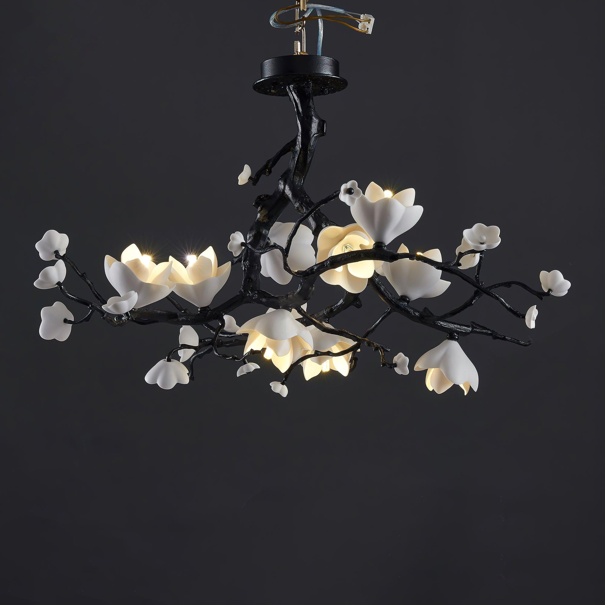 Black Branch Copper Tree Chandelier-Briglighting