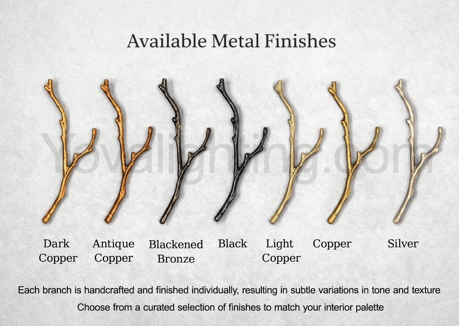 Black Branch Copper Tree Chandelier-Briglighting