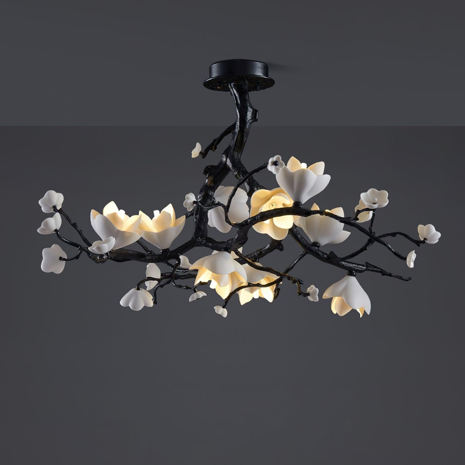 Black Branch Copper Tree Chandelier-Briglighting